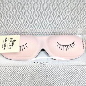 BUCKY Ultralight Eye / Sleep Mask - Light Blocking - PERFECT FOR LASHES - PINK